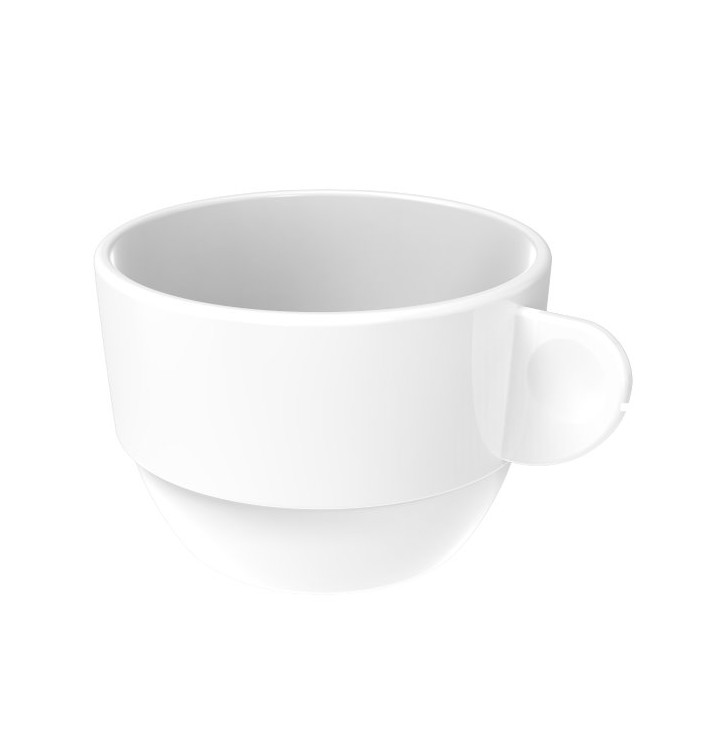 Tazze Riutilizzabile SAN “Cappuccino” Bianco 166ml (36 Pezzi) Tazze Riutilizzabile SAN “Cappuccino” Bianco 166ml (36 Pezzi)