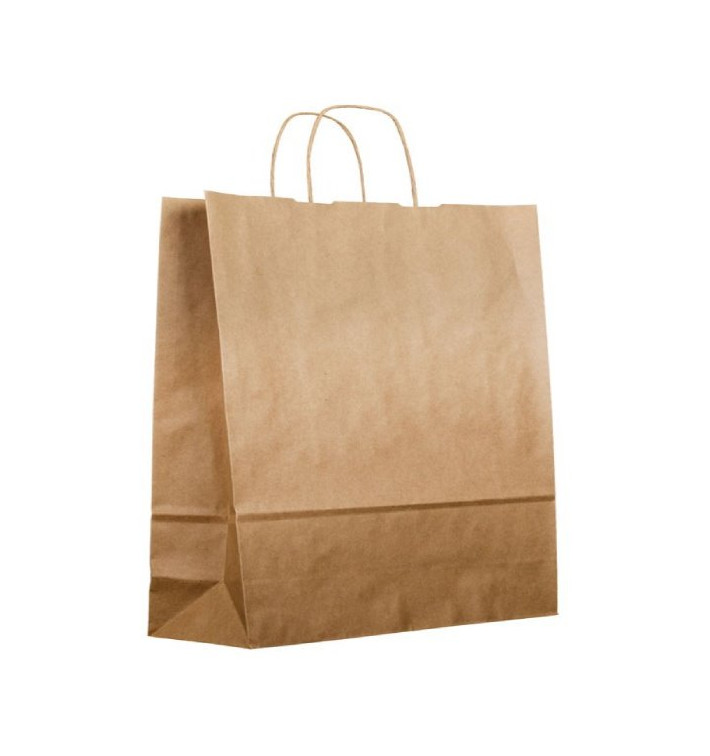 Buste Shopper in Carta Kraft 120g/m² 36+24x39cm (200 Pezzi) Buste Shopper in Carta Kraft 120g/m² 36+24x39cm (200 Pezzi)