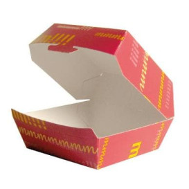 Scatola di Carta Hamburger 12x12x7 cm (450 Pezzi)