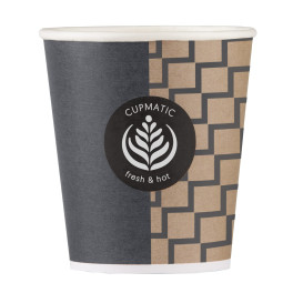 Bicchiere di Carta Eco Cupmatic 8Oz/210ml Ø7,0cm (100 Pezzi)