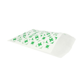 Sacchetto di Carta Bianca Farmacia 12+6x20cm (250 Pezzi)