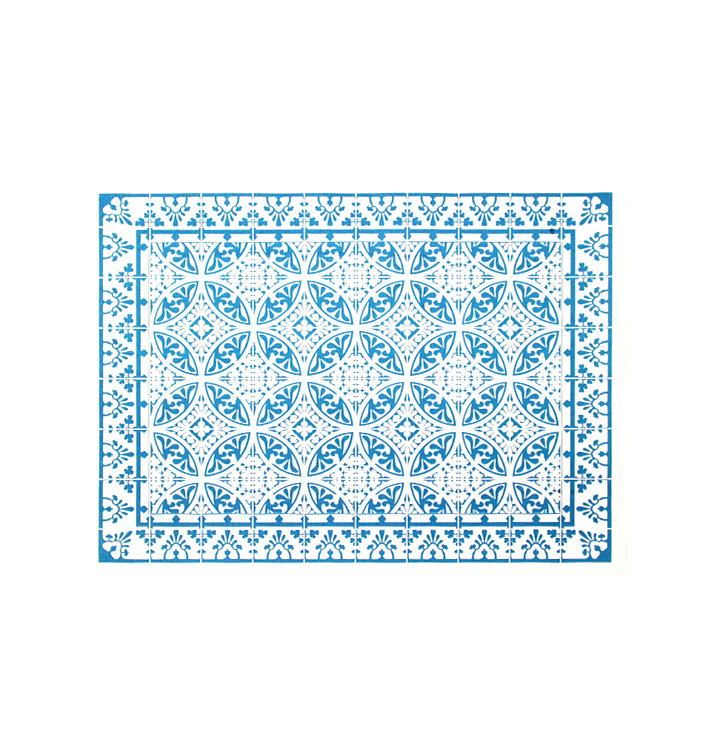 Tovaglietta di Carta 30x40cm "Alhambra" Turchese 50g/m² (1000 Pezzi) Tovaglietta di Carta 30x40cm "Alhambra" Turchese 50g/m² (1000 Pezzi)