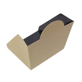 Contenitori Hamburger di Cartone Kraft 10x10x7cm (50 Pezzi)
