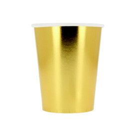 Bicchiere di Carta 9Oz/240ml Oro "Party" (300 Pezzi)