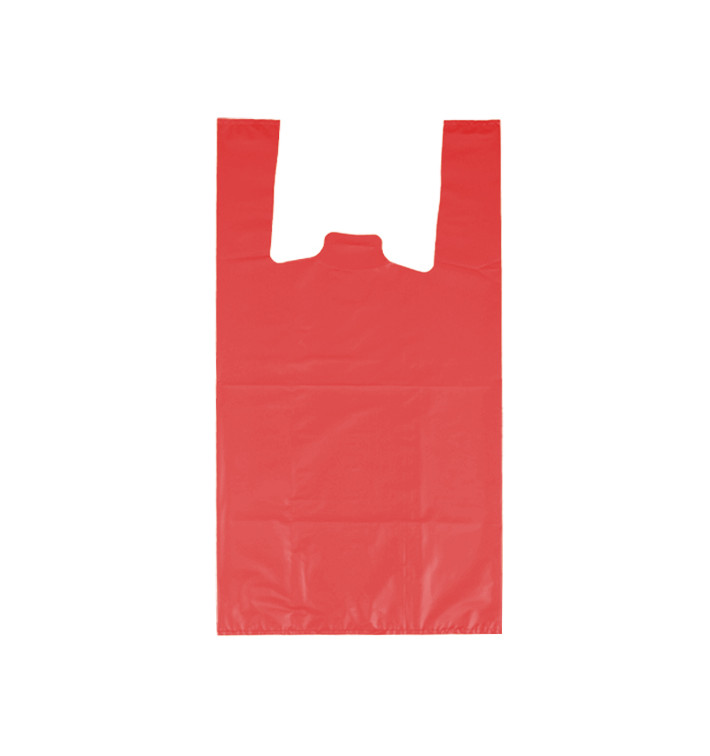 Sacchetto di Plastica Canottiera 70% Riciclato “Colors” Rosso 42x53cm 50µm (40 Pezzi) Sacchetto di Plastica Canottiera 70% Riciclato “Colors” Rosso 42x53cm 50µm (40 Pezzi)