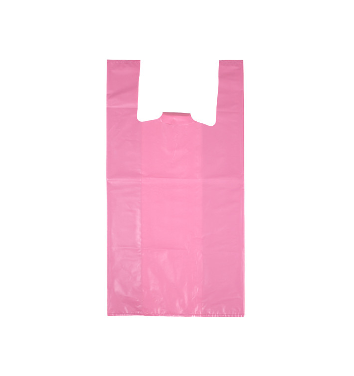 Sacchetto di Plastica Canottiera 70% Riciclato “Colors” Rosa 42x53cm 50µm (40 Pezzi) Sacchetto di Plastica Canottiera 70% Riciclato “Colors” Rosa 42x53cm 50µm (40 Pezzi)