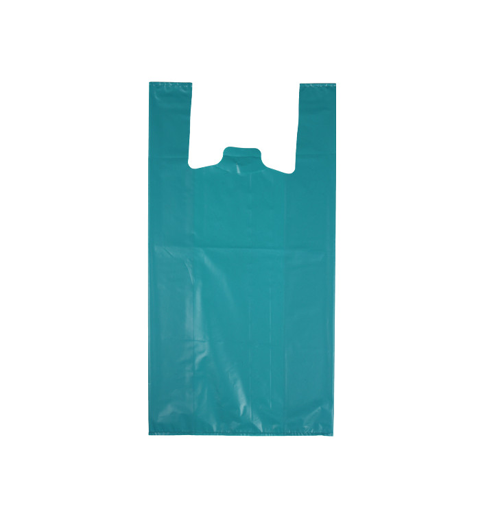 Sacchetto di Plastica Canottiera 70% Riciclato “Colors” Blu 42x53cm 50µm (40 Pezzi) Sacchetto di Plastica Canottiera 70% Riciclato “Colors” Blu 42x53cm 50µm (40 Pezzi)