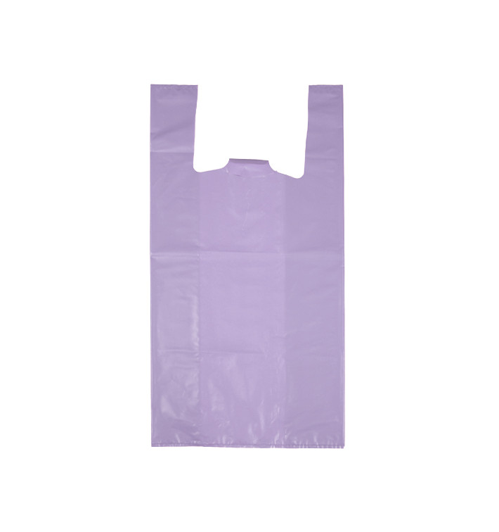 Sacchetto di Plastica Canottiera 70% Riciclato “Colors” Lilla 42x53cm 50µm (1.000 Pezzi) Sacchetto di Plastica Canottiera 70% Riciclato “Colors” Lilla 42x53cm 50µm (1.000 Pezzi)