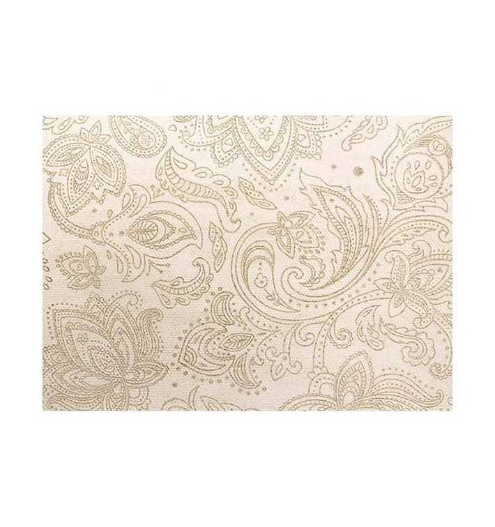 Tovaglia Rotolo Non Tessuto 1,2x50m "Mandala" Crema 50g/m² P40cm (4 Pezzi) Tovaglia Rotolo Non Tessuto 1,2x50m "Mandala" Crema 50g/m² P40cm (4 Pezzi)