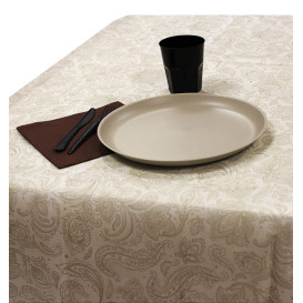 Tovaglia Rotolo Non Tessuto 0,4x48m "Mandala" Crema 50g/m² P40cm (6 Pezzi)
