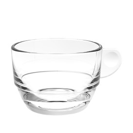 Tazze Riutilizzabile SAN “Cappuccino” Trasparente 166ml (6 Pezzi)