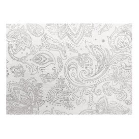 Tovaglia Rotolo Non Tessuto 0,4x48m "Mandala" Grigio 50g/m² P40cm (1 Pezzo)