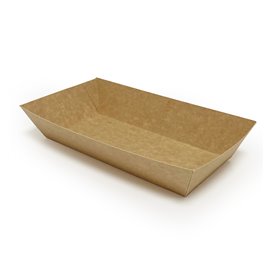 Contenitori MenuBox di Cartone Kraft con Finestra 20x20x8,5cm (55 Pezzi)