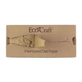 Carta Antigrasso Wrap Kraft in Dispenser 30,5x27cm (6.000 Pezzi)
