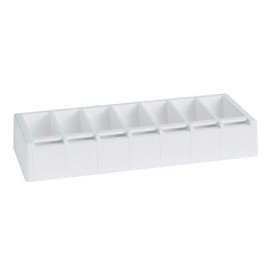 ABS Dispenser per Adesivi in Rotoli Bianco 49,5x19,5x7,5cm (1 Pezzo)