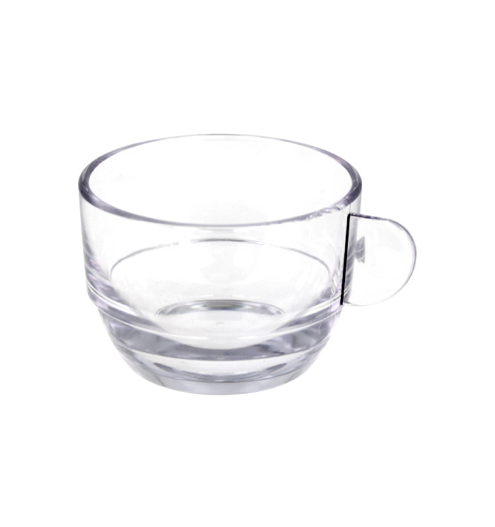 Tazze Riutilizzabile SAN “Cappuccino” Trasparente 166ml (6 Pezzi) Tazze Riutilizzabile SAN “Cappuccino” Trasparente 166ml (6 Pezzi)