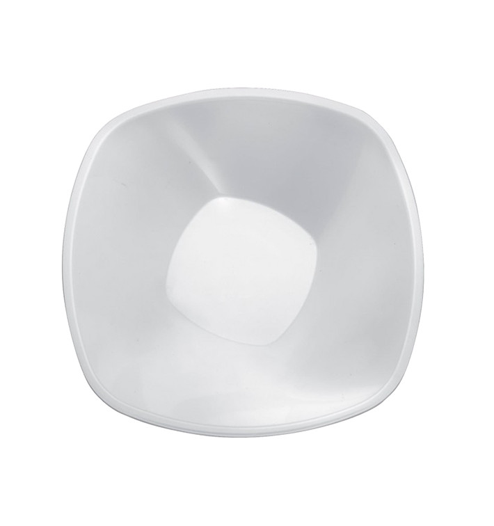 Ciotola di Plastica PP "Square" Bianco 1250 Ø21cm (3 Pezzi) Ciotola di Plastica PP "Square" Bianco 1250 Ø21cm (3 Pezzi)