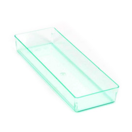 Vassoio Plastica "Water Green" 13,1x4,6 cm (12 Pezzi)