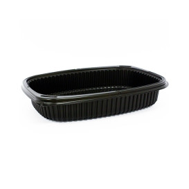 Contenitori Rettangolare PP Nero 800ml 215x170x40mm (40 Pezzi)