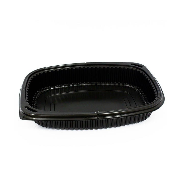 Contenitori Rettangolare PP Nero 800ml 215x170x40mm (40 Pezzi) Contenitori Rettangolare PP Nero 800ml 215x170x40mm (40 Pezzi)