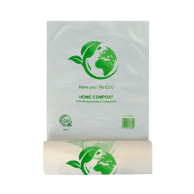 Rotoli sacchetti plastica Bio senza manici 25x37cm (3000 Pezzi)