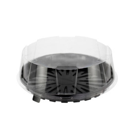 Contenitore di Plastica per Torta OPS Ø24x6,5cm (60 Pezzi)