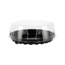 Contenitore di Plastica per Torta OPS Ø24x6,5cm (60 Pezzi)