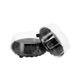 Contenitore di Plastica per Torta OPS Ø24x6,5cm (60 Pezzi)