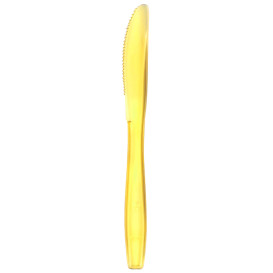 Coltello di Plastica PS Premium Giallo 190mm (1000 Pezzi)