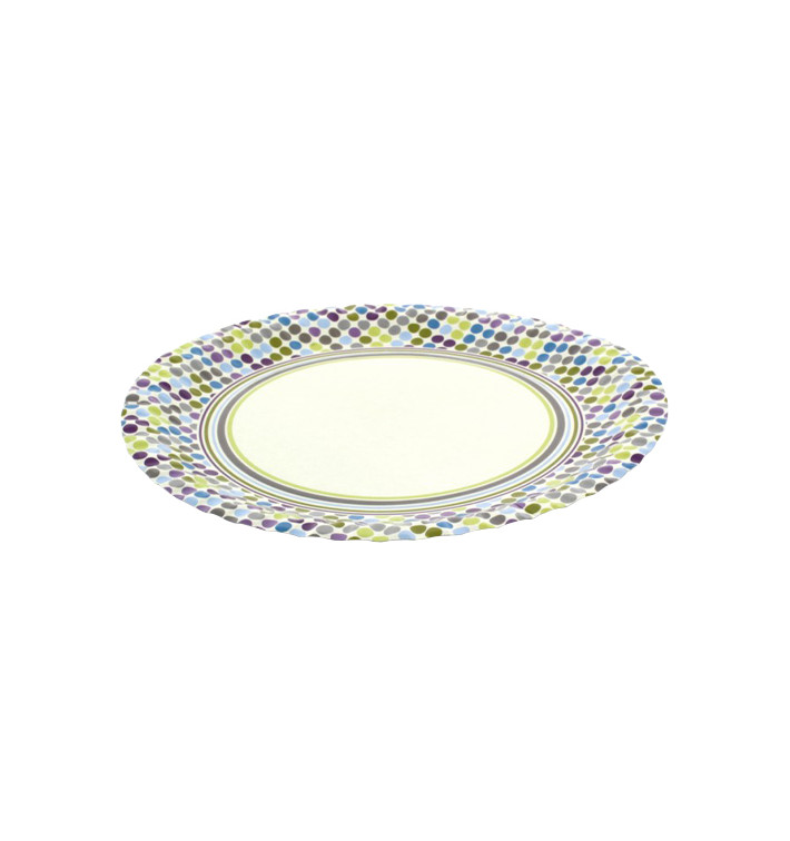 Piatto di Carta Disegno "Talpe e Strisce" 18 cm (12 Pezzi) Piatto di Carta Disegno "Talpe e Strisce" 18 cm (12 Pezzi)