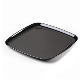 Vassoio Quadrato Rigido Nero 40x40 cm (5 Pezzi)