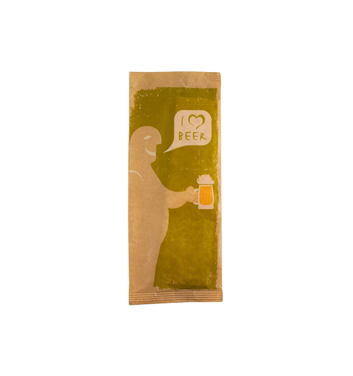 Busta per Posate con Tovaglioli "I Love Beer" (125 Pezzi) Busta per Posate con Tovaglioli "I Love Beer" (125 Pezzi)