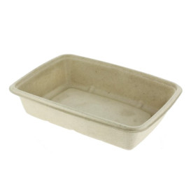 Contenitori Canna da Zucchero PLA 600ml 16x23x3cm (75 Pezzi)