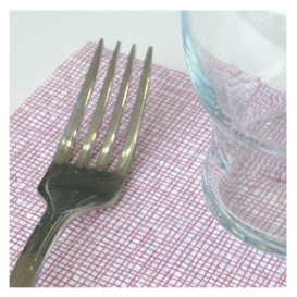 Tovaglietta di Carta 30x40cm "Tra le linee" Burdeaux 40g/m² (1000 Pezzi)