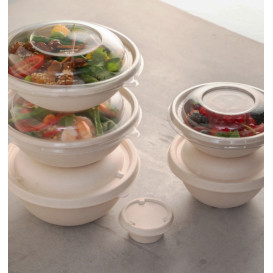 Coperchio Cupola di Plastica rPET Glas Ø21x3cm (25 Pezzi)