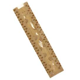 Sacchetto di Carta Kraft Finestra "Panes" 14+7x55cm (1000 Pezzi)