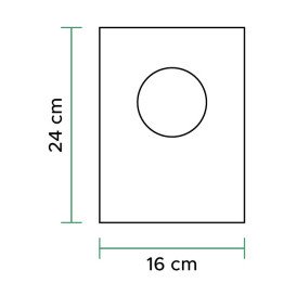 Sacchetti Plastica 100% Biodegradabile 16x24cm (5.000 Pezzi)
