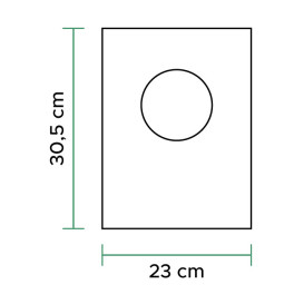 Sacchetti Plastica 100% Biodegradabile 23x30,5cm (2.000 Pezzi)
