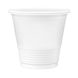 Bicchiere di Plastica PS Bianco 80 ml (4.800 Pezzi)