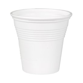 Bicchiere di Plastica PS Bianco 80 ml (50 Pezzi)