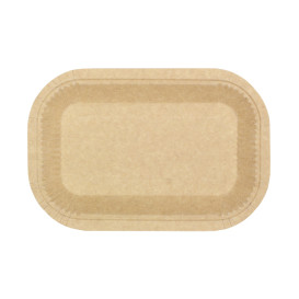 Vassoio di Carta Anti-grasso Kraft 15x23cm 245g/m² (750 Pezzi)