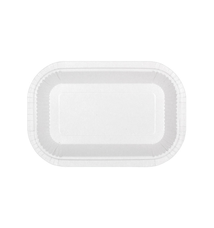 Vassoio di Carta Anti-grasso Bianco 15x23cm 250g/m² (50 Pezzi) Vassoio di Carta Anti-grasso Bianco 15x23cm 250g/m² (50 Pezzi)
