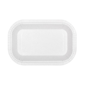 Vassoio di Carta Anti-grasso Bianco 15x23cm 250g/m² (750 Pezzi)