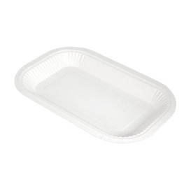 Vassoio di Carta Anti-grasso Bianco 15x23cm 250g/m² (750 Pezzi)