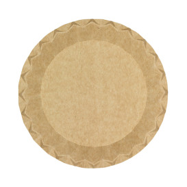 Piatto di Carta Kraft “Flower” Ø18cm 225g/m² (600 Pezzi)