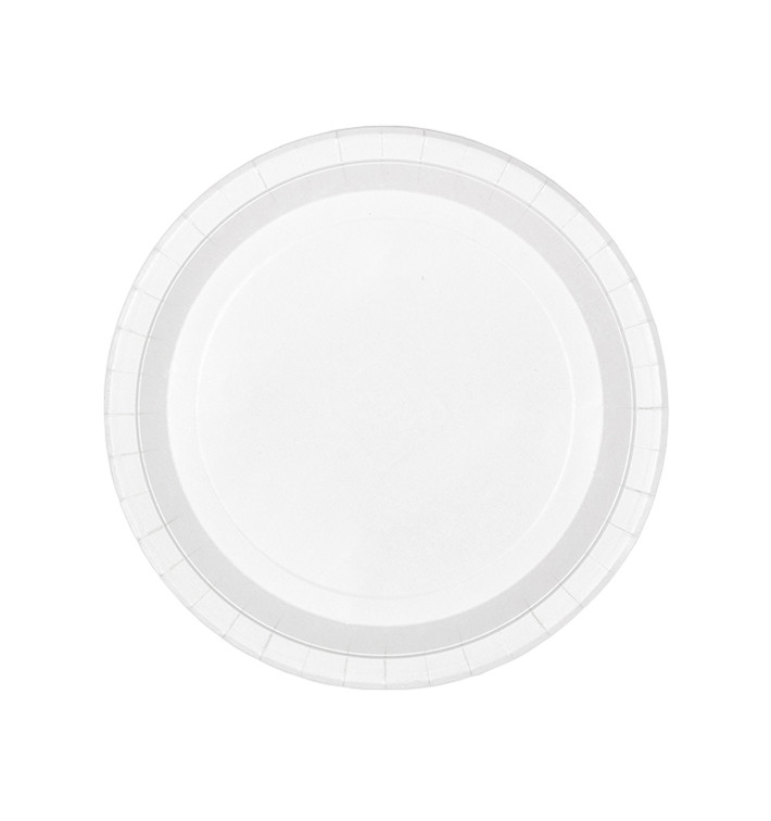 Piatto di Carta Tondo Bianco Ø26cm 200g/m² (50 Pezzi) Piatto di Carta Tondo Bianco Ø26cm 200g/m² (50 Pezzi)