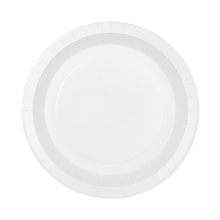 30Pcs piatti di carta rotondi bianchi vassoio di carta usa e getta di alta  qualità per piatti da pranzo di alta qualità