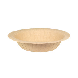 Piatto Fondo di Carta Anti-grasso Kraft Ø19cm 245g/m² (500 Pezzi)