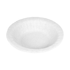 Piatto Fondo di Carta Anti-grasso Bianco Ø19cm 250g/m² (500 Pezzi)