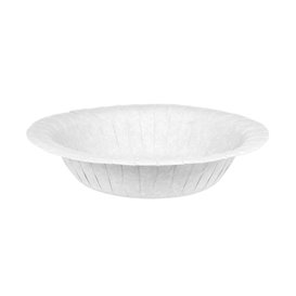 Piatto Fondo di Carta Anti-grasso Bianco Ø19cm 250g/m² (500 Pezzi)